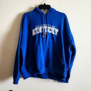 Team Starter Kentucky Wildcats Hoodie Blue, 2XL, embroidered lettering